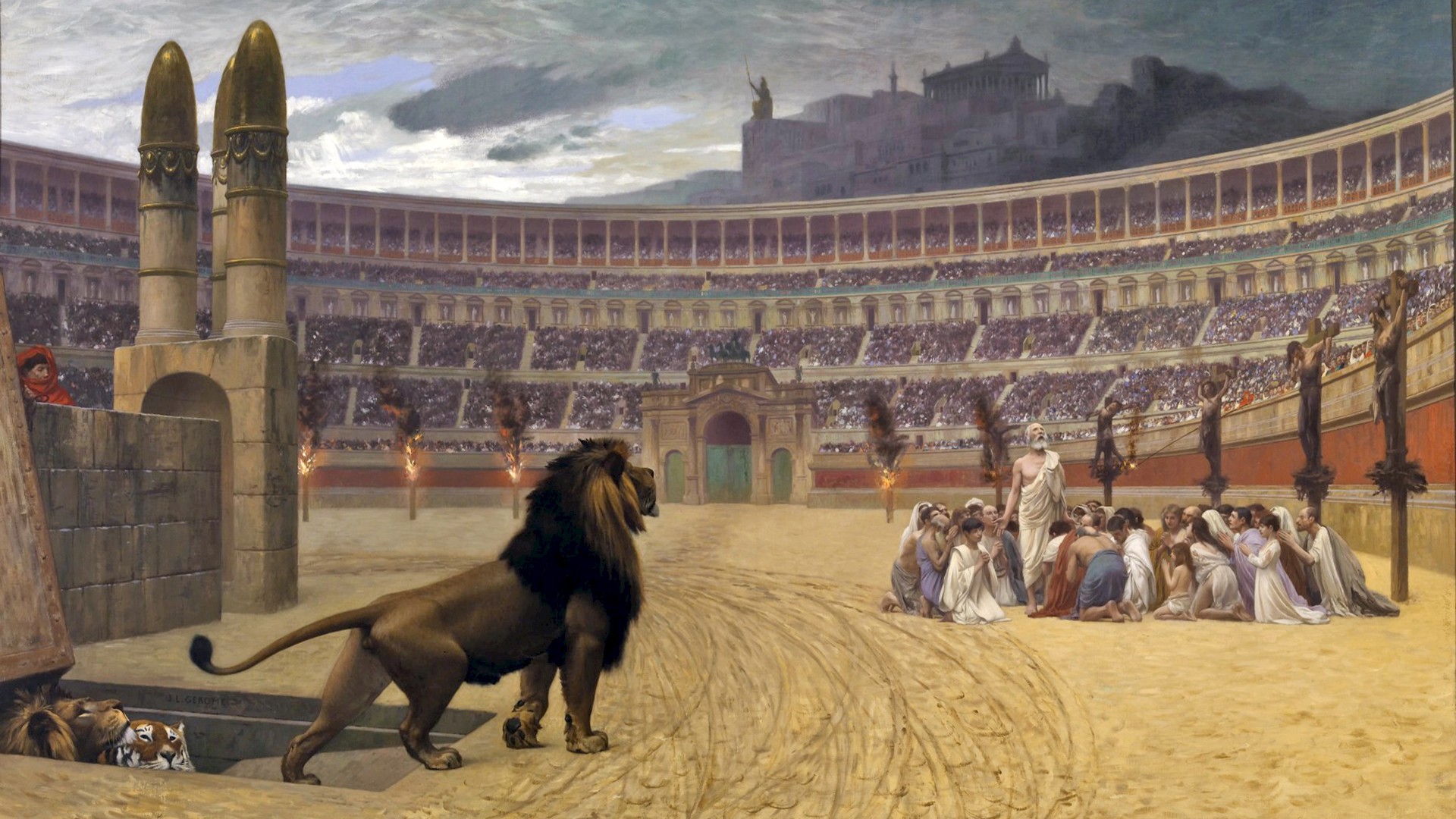 Were Christians fed to the lions?